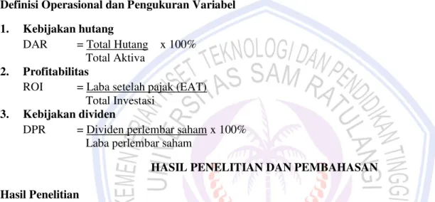 Tabel 1 menunjukkan, nilai covariance masing-masing variabel bebas sebagai berikut:  1