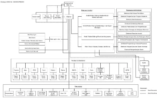 Gambar 1.2.  Struktur Organisasi IPB, TAP MWA No.125/MWA-IPB/2013 