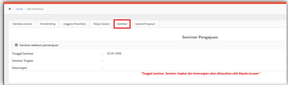 Gambar 12 – Tampilan tab Upload Proposal 