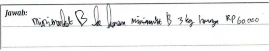 Figure 6. Salwa’s answer 