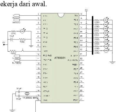Gambar 4. Rangkaian Mikrokontroler AT89S51  