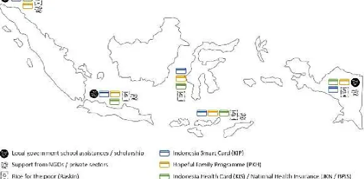 Figure 2: Social Assistance programmes working in the study areas