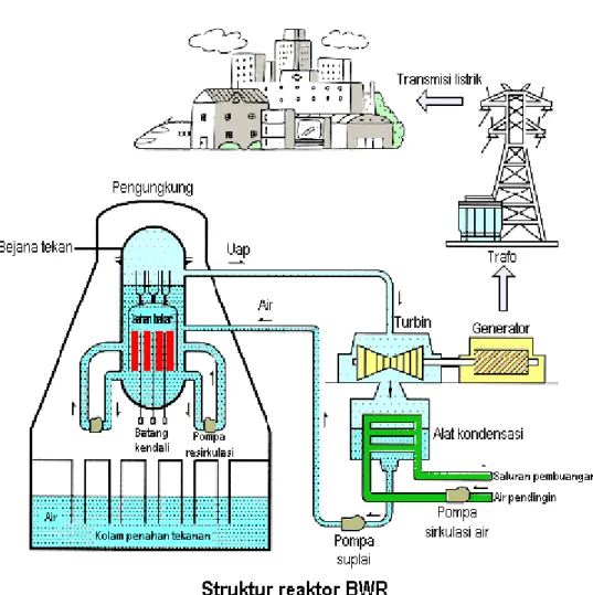 Gambar 2. Struktur reaktor BWR