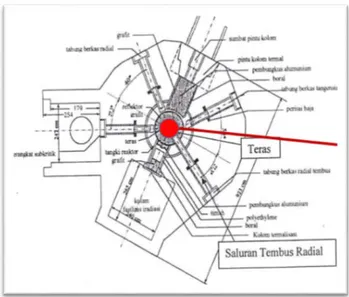 Gambar 1. Tampak atas geometri   reaktor Kartini  [1]  .