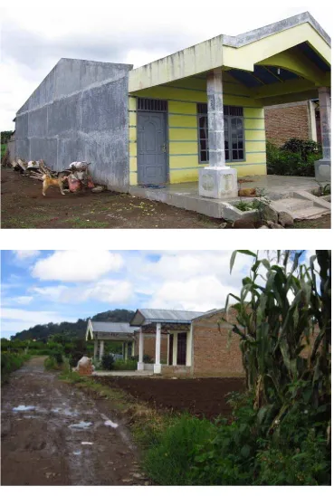 Gambar 1. Rumah buruh tani Etnis Jawa yang tinggal di daerah ladang.