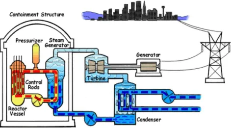 Gambar 2. Reaktor jenis PWR (Dibyo, 2007). 