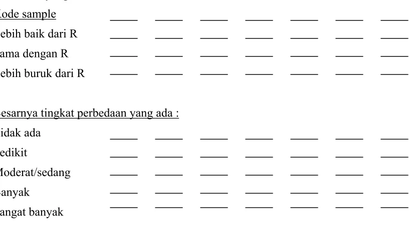 Gambar 2. Formulir Uji perbandingan Jamak 