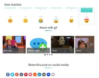 Gambar 18 Tampilan Reaction 