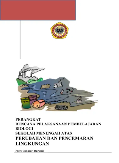 PERUBAHAN DAN PENCEMARAN LINGKUNGAN