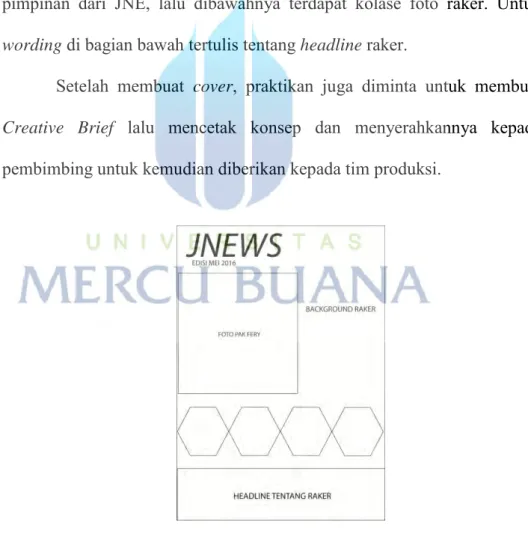 Gambar 4.4  Konsep cover JNEWS edisi Mei 2016 