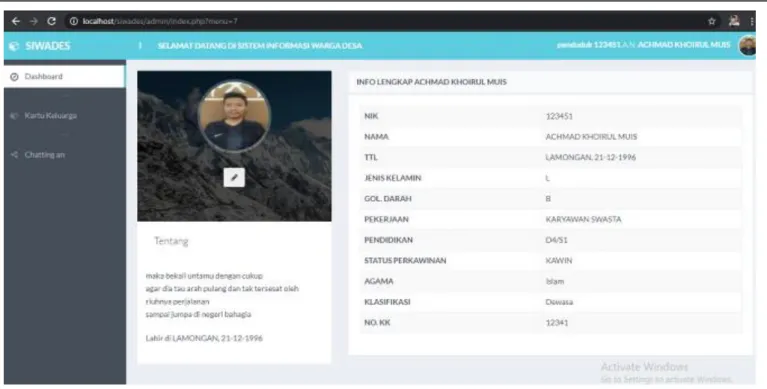 Gambar 11. Informasi detail penduduk 