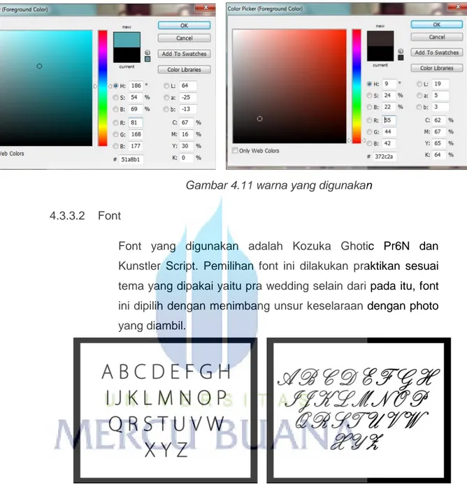 Gambar 4.12 font yang digunakan    