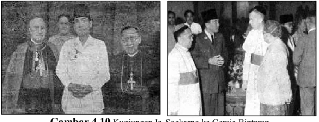 Gambar 4.10 Kunjungan Ir. Soekarno ke Gereja Bintaran 