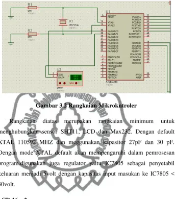 Gambar 3.2 Rangkaian Mikrokntroler 