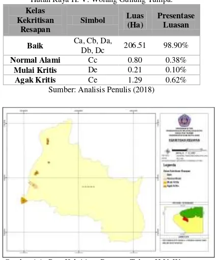 PEMETAAN ZONA RESAPAN AIR TAHURA H. V. WORANG GUNUNG TUMPA SEBAGAI ...