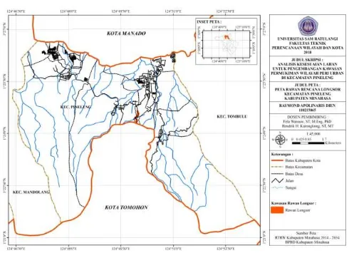 Gambar 5. Peta Rawan Bencana Kecamatan Pineleng 