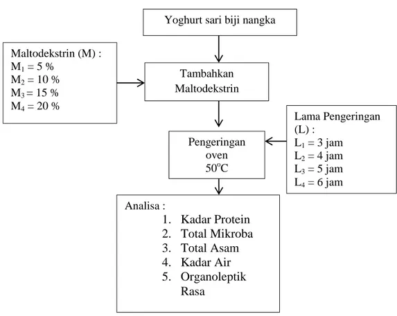 Gambar 2. Diagram Proses Pembuatan Yoghurt Bubuk. Yoghurt sari biji nangka 