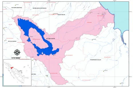 Gambar 1. Peta Daerah Aliran Sungai Toba Asahan Skala 1: 10.000