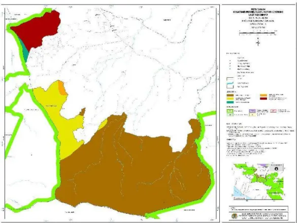 Gambar 2.6  Sebaran jenis tanah dalam wilayah KPHl Unit XII Dempo. 