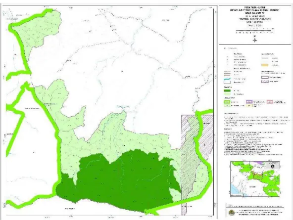 Gambar 2.9  Pembagian kelompok hutan KPHL Unit XII Dempo. 