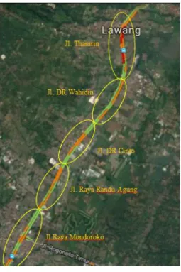 Gambar 1.1 Peta Lokas (sumber :  https://www.google.co.id/maps/20170130) 