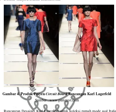 Gambar 4. Produk Fesyen Circuit Board Rancangan Karl Lagerfeld 