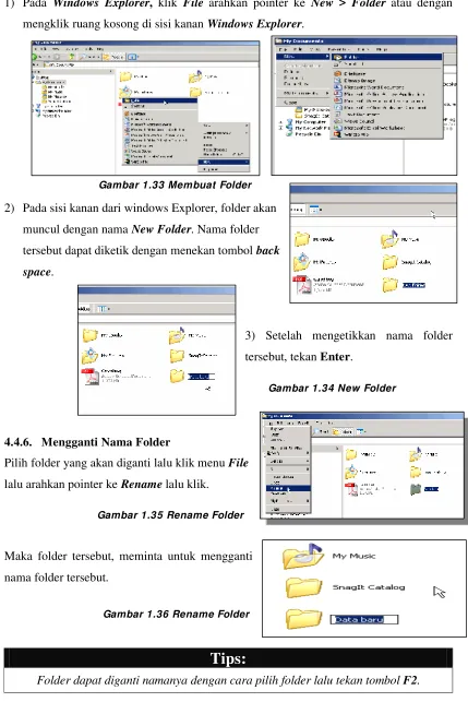 Gambar 1.33 Membuat Folder 
