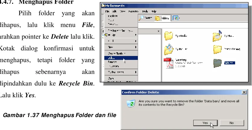 Gambar 1.38 Copy dan Paste Folder /  File 