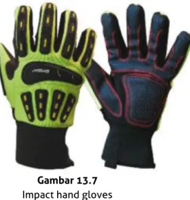 Gambar 13.7   Impact hand gloves 