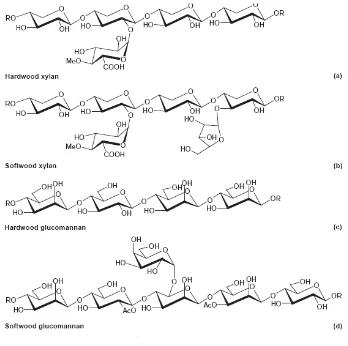 Gambar 2.struktur hemiselulosa 