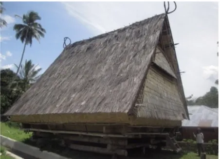 Gambar 2. Tambi  yang sengaja dibangun untuk tujuan wisata di Desa Tuare  (Sumber: Ibrahim Hane Idrus, 2012)