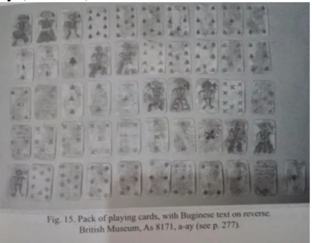 Gambar 1.7 Kartu Main Bugis  (Sumber: Ricklefs, 2014) 