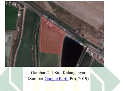 Gambar 2. 1 Site Kalanganyar  (Sumber: Google Earth  Pro, 2019) 