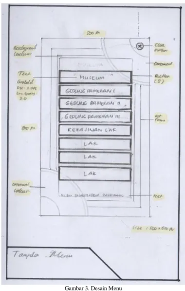 Gambar 3. Desain Menu