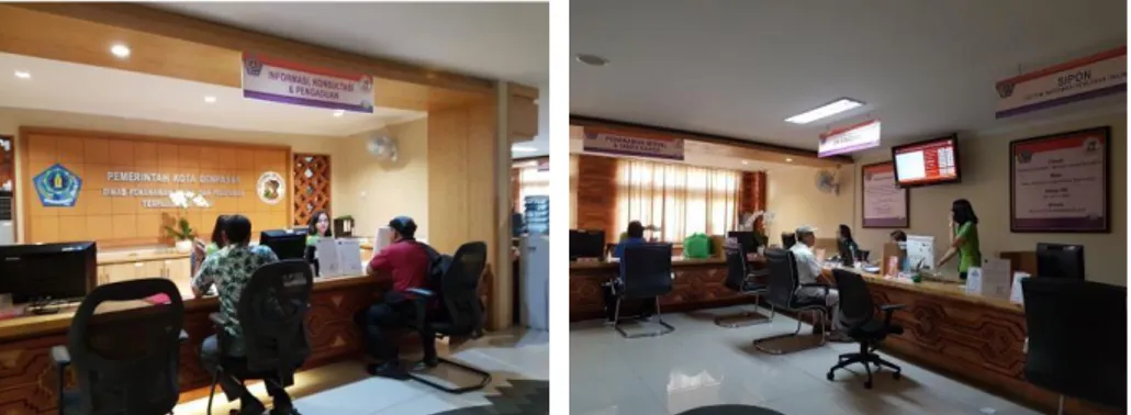 Gambar 2 Suasana di Kantor Perizinan (IMB) Kota Denpasar, 2018 