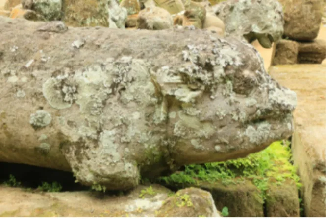 Gambar 7. Arca Nandi di Situs Wasan. (Sumber: Dokumen Balai Arkeologi Denpasar)