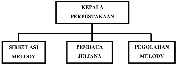 Gambar 3.2 : Struktur Organisasi Perpustakaan MTs N 1 Medan 