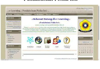 Gambar 3.Web e-Learning mata kuliah 