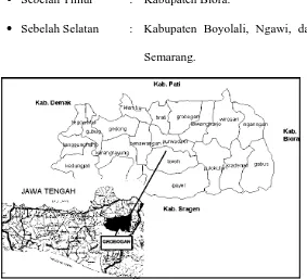 Gambar 4.1. Peta Kabupaten Grobogan 