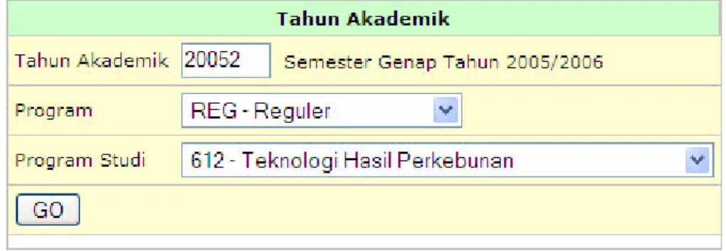 Gambar 27. Dialog Tahun Akademik 