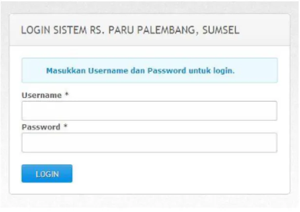 Gambar 7 : Form Login 