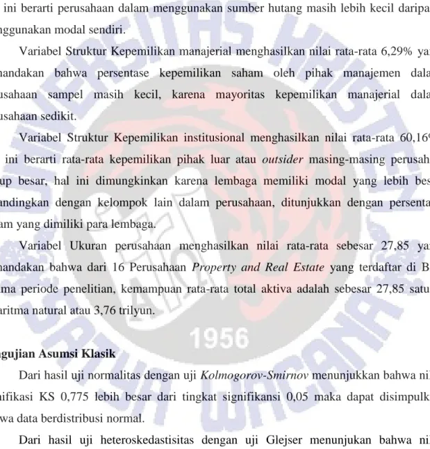 Tabel  di  atas  menjelaskan  secara  deskriptif  variabel-variabel  dalam  penelitian  ini