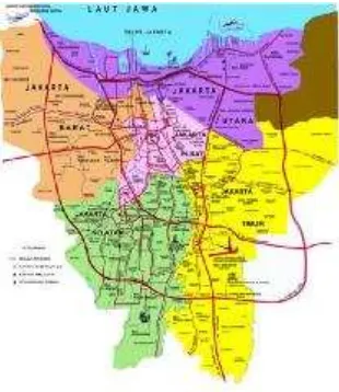 Gambar 1 : Peta DKI Jakarta  