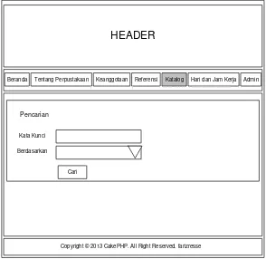 Gambar 3 Rancangan Interface Halaman Katalog 
