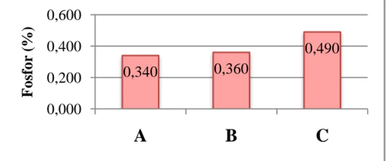 Gambar  3.  menunjukkan  bahwa  kadar  nitrogen  pada  perlakuan  B  dan  C  mengalami  peningkatan