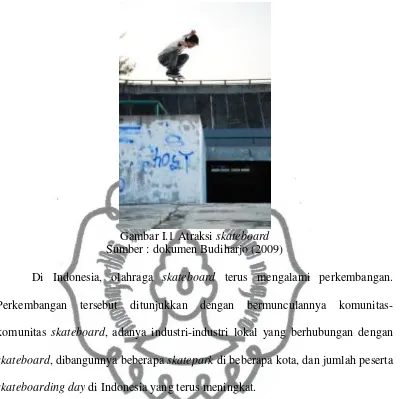 Gambar I.1 Atraksi  skateboard 