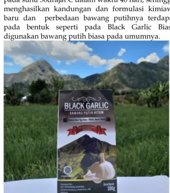 Gambar 1. Produk Black Garlic 