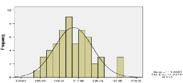 Gambar 5: Histogram kinerja dosen 