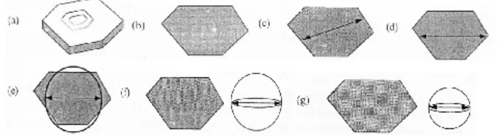 Gambar 2.5. Gambaran Penentuan Ukuran Partikel Untuk Partikel yang Tidak 