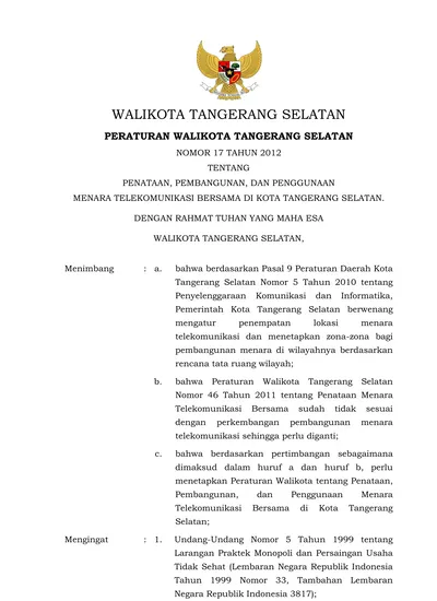 Walikota Tangerang Selatan 2753